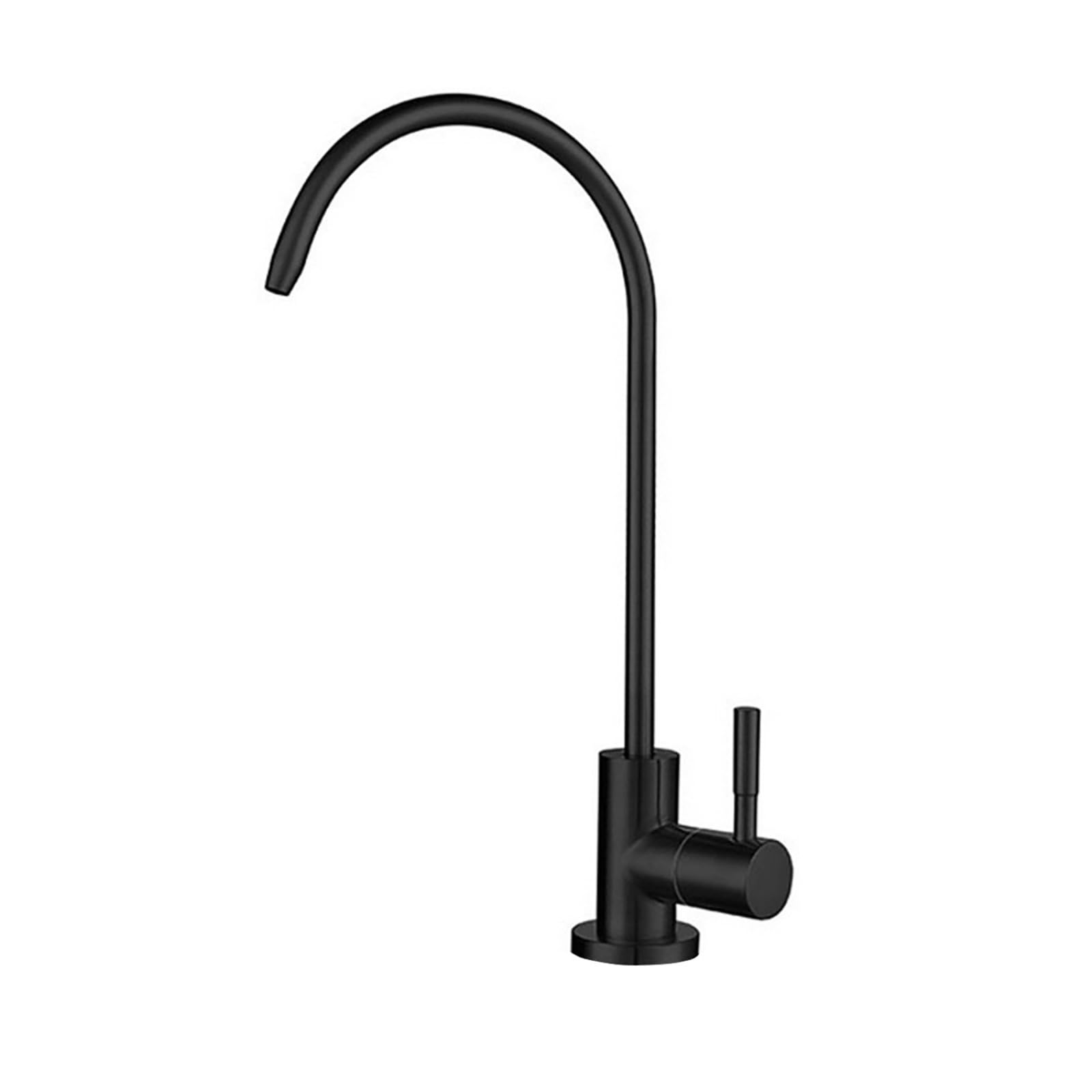 Fanjubei Black Kitchen Stainless Steel Hot And Cold Water Direct Drinking Faucet,