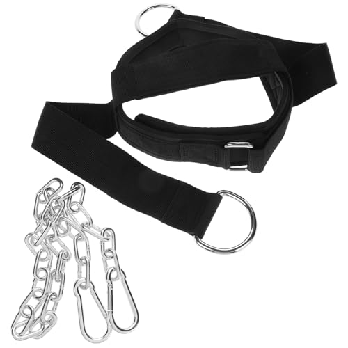 Harnais de levage de poids en acier pour musculation du cou