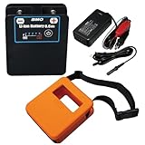 BMO JAPAN(ビーエムオージャパン) リチウムイオンバッテリー6.6Ah II バッテリー&チャージャー&シリコンケースセット 10Z0014&10D0010 電動リール用 釣り用