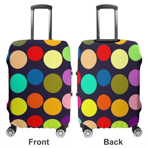 Beautiful Polka Dot Printed Luggage Cover Protector, Fits 18-32 Inch Luggage3