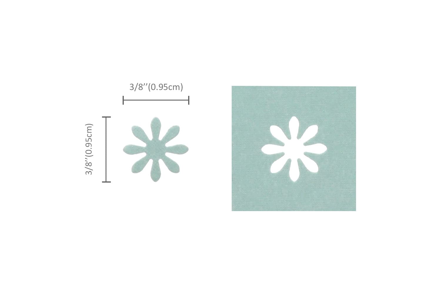 Bira Daisy Punch, Flower Shape, 3/8 inch Lever Action Craft Punch for Paper Crafting Scrapbooking