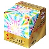 SHASHIBO Easter Limited Edition Shape Shifting Box - STEM Magnetic Fidget Cube That Transforms Into Over 100 Shapes, Download Fun in Motion Toys Mobile App (Tie Dye Twist)