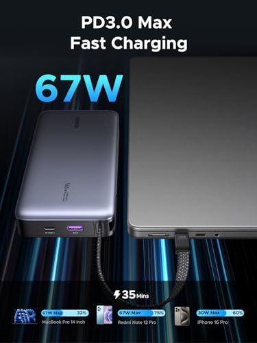 UGREEN Nexode 20000mAh 67W Built-in USB-C Power Bank - image 2