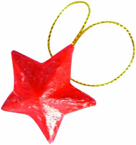 Décopatch - Ref AC355O - Star Baubles (Pack of 15) - Papier Maché Object to Decorate - 2 x 4 x 4cm - Decorate with Décopatch Papers & PaperPatch Glue, Glitter, Paints