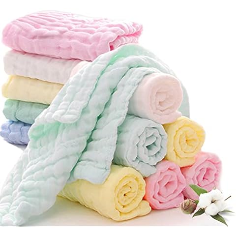 HyAdierTech 10 Pieza Muselinas Organicas para Bebe Cover