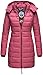 Produktbild Marikoo Herbst Winter Übergangs Steppmantel Jacke Mantel gesteppt B603 (Gr.XS/Gr.34, Berry)