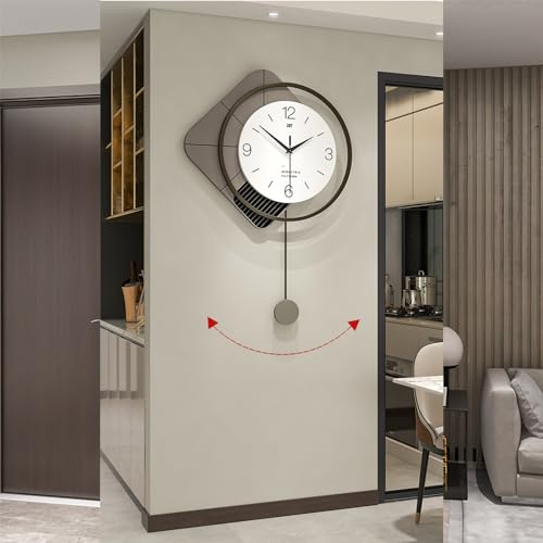 Horloge Murale Quartz Suspendue Décoration Murale 73 cm - 6