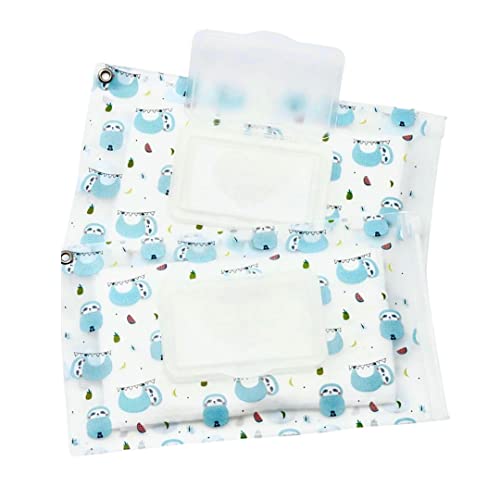 Image of Orchid Hearts Baby Wipes Dispenser - Portable & Refillable Wet Wipe Pouch, Reusable Baby Wipes Holder & Baby Wipe Container, Baby Essential, Makeup Wipe Travel Case - Rain Forest, 2pcs