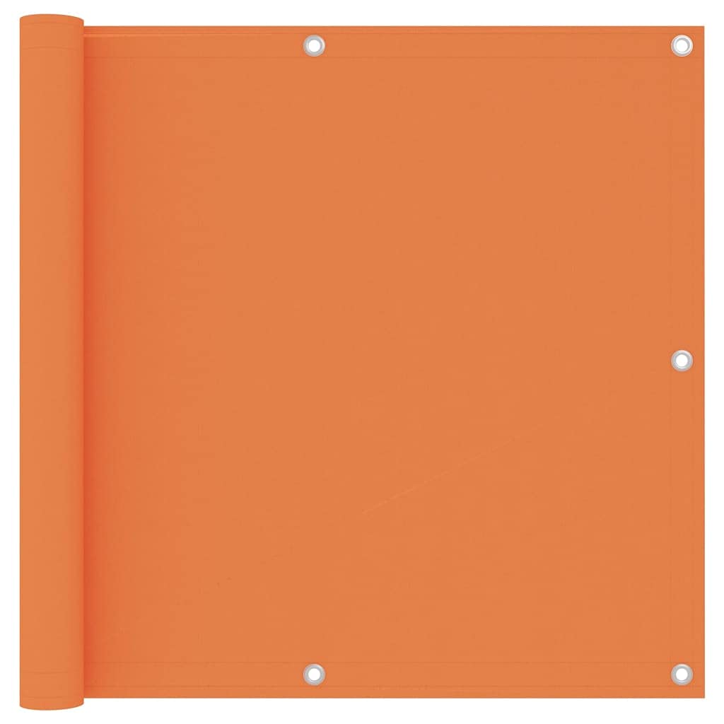 vidaXL Balcony Screen Balcony Protective Privacy Fence Garden Screen Wall Privacy Fencing Screening Outdoor Orange 90x500 cm Oxford Fabric — image 1