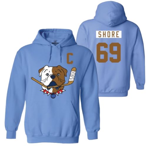 SHORESY Sudbury Bulldogs Jersey Hoody (US Alpha Medium Regular Regular Blue)
