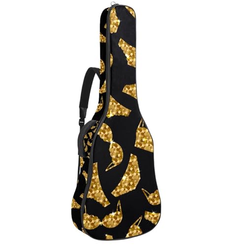 Sac de transport pour guitare acoustique à bandoulière réglable contre le mal de dos
