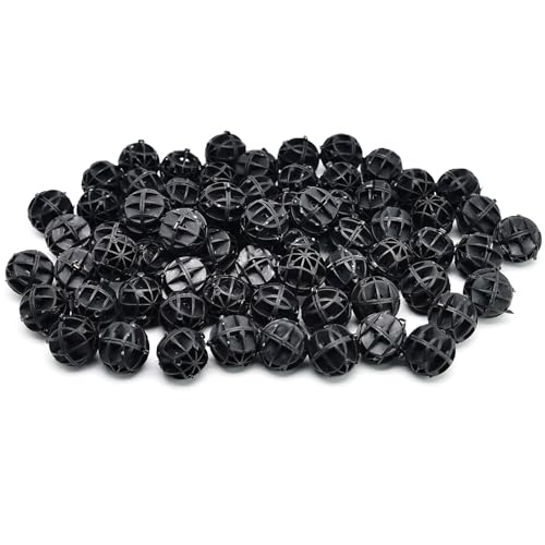 Image of Surf turtle Bio Balls Filter Media100 Pcs 0.71-Inch Aquarium Bio Balls Filter Media for Fish Tank, Aquarium, Pond Filter Media