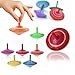 Set Trottola in Legno, Giroscopio in Legno per Bambini, Trottole Giocattolo Colorato, Regali Creativi Colorati per Bambini, per Feste di Compleanno, 16 Pezzi, Colore Casuale