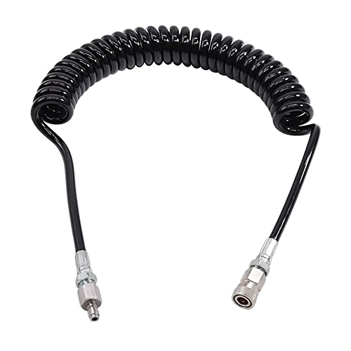 Manloney Llc Paintball Airsoft Fill Whip Hose 4500Psi Pcp Fill Ing & Charging System With Foster Quick-Detach Hose Assembly (Remote Coil/Fm Dn2 Charging System) #TOP6