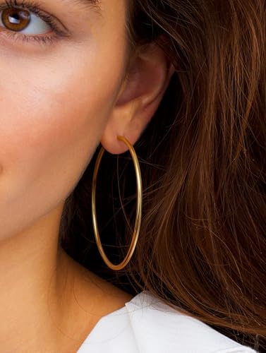 HAIAISO 6 Pairs Clip On Hoop Earrings for Women Fake Hoop Earrings Spring Hoop Earrings Set for Non-Pierced Ears Jewelry 6 Sizes3