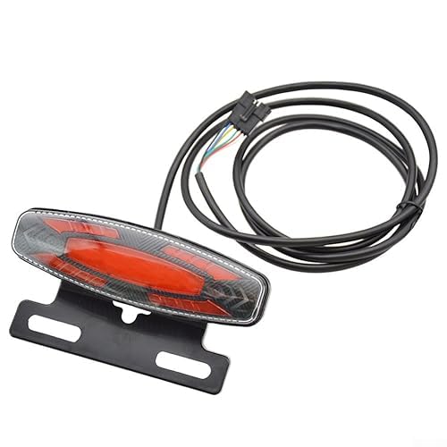 Ebike Set di fari e fanali posteriori per bicicletta elettrica, 24-48 V, luci anteriori e posteriori, con luce di direzione, luce di stop e clacson