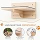 Pawtasy Kletterwand Katzen Katzentreppe Wand 4er-Set Katzen Kletterwand Set Stabiler Katzenwand Naturholz Katzenleiter Katzenwandparkour Bis zu 9.5KG