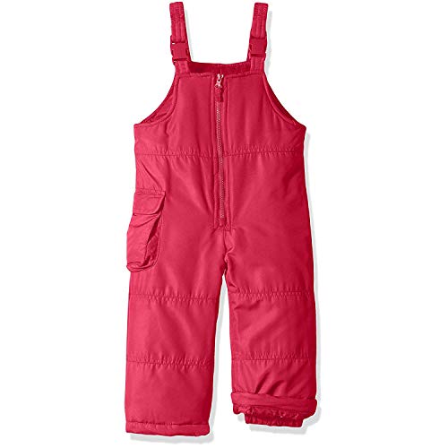 London Fog Girls' Little Classic Snow Bib Ski Snowsuit (7/8, Pink Solid)