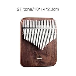 WYZQ Piano à Pouce Arrondi Kalimba en Noyer Noir Arrondi à Une Seule Planche 21 Touches Cadeaux de Piano à Doigt… - Les Beatles, Paul McCartney, John Lennon, RIngo Starr, George Harrison WYZQ Piano à Pouce Arrondi Kalimba en Noyer Noir Arrondi à Une Seule Planche 21 Touches Cadeaux de Piano à Doigt… – Image 2
