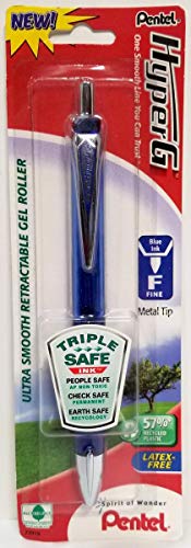 Pentel HyperG rouleau à encre gel bleu pour organiser vos cahiers et agendas