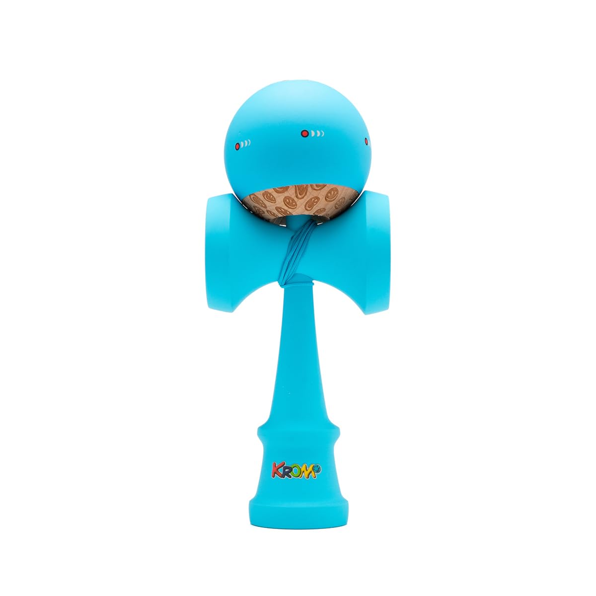 KROM Kendama KOLOR Azul – Kendama con Revestimiento de Goma, 2GOOD Shape, Arce Ken & Haya Tama