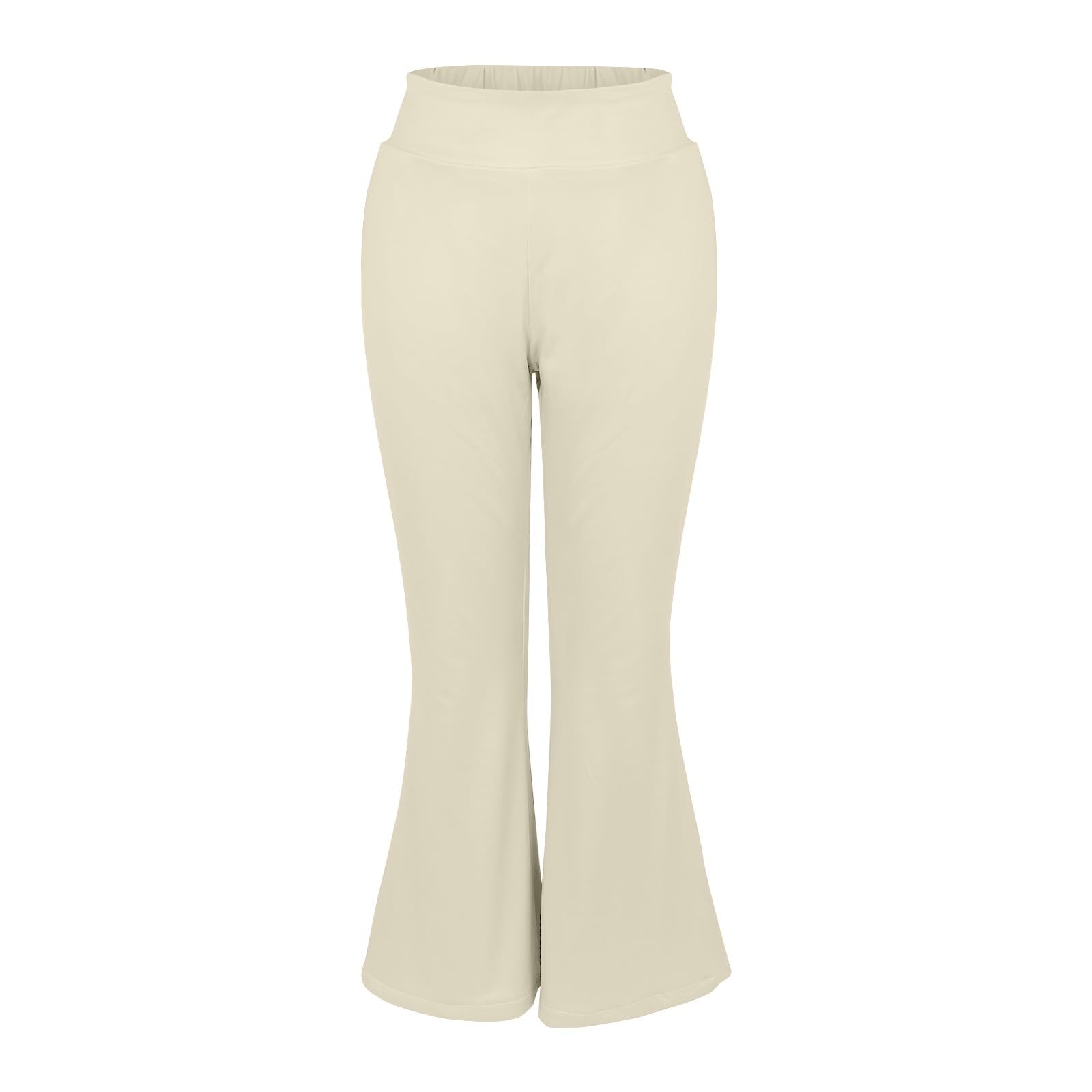 Pantaloni termici da donna invernali, imbottiti, da yoga, a vita alta, in tinta unita, comodi, termici, elasticizzati, casual, invernali, con tasche