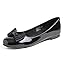 Black Patent Tri-bow