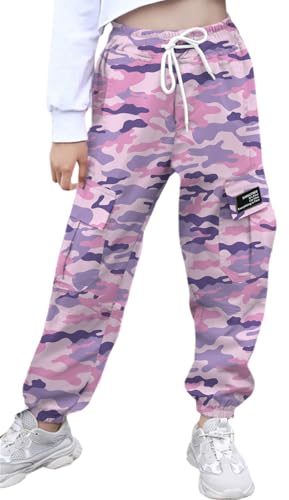 Image of SANGTREE Girls & Womens Printing Cargo Jogger Pants,6 Years - Women 2XL