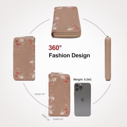 Image of Pomelo Best Wristlet Women Wallet Floral RFID Clutch Purse