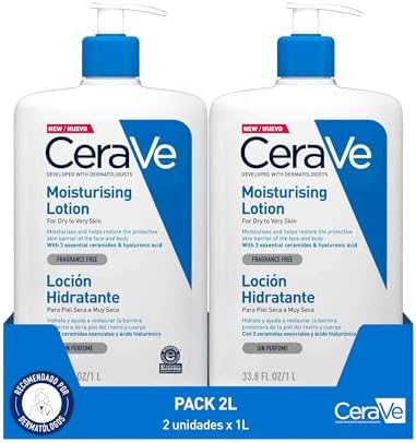 CeraVe Loción Hidratante, Para Piel Seca a muy Seca, Hidrata y Re...
