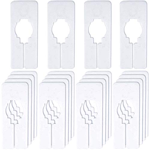 Only Hangers Clothing Rack Blank Rectangular Dividers - 20 Blank Rectangular Size Dividers