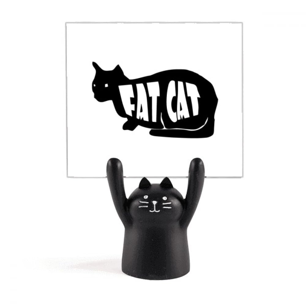 Support de mémo chat noir, idée cadeau originale pour collègue