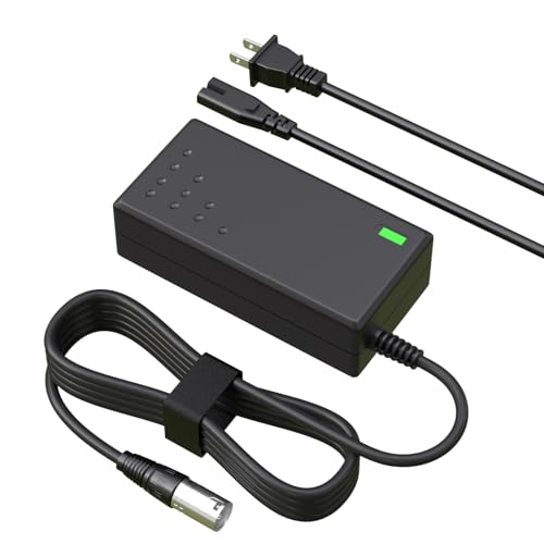 24V Electric Scooter Charger(Max 29.4V) for 3-Pin XLR Compatible with Jazzy Power Chair, Wheelchairs, Elite Traveller, Go-Go, Plus HD US, Pride Mobility, Shoprider, iZip, eZip,Drive Medical Charger
