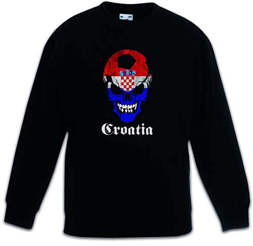 Sweat enfant Croatie Urban Backwoods noir idéal pour le sport et l'école