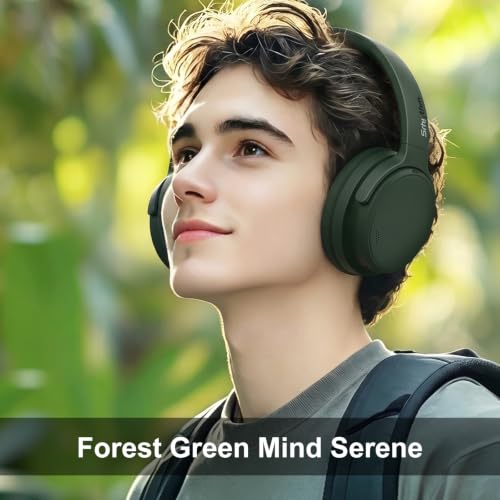 Image of Srhythm NiceComfort 35 (2nd Gen) Hybrid Noise Cancelling Headphones,Wireless Bluetooth 6.0, 5Microphones with ENC,Transparency,Spatial Audio,140H Playtime,Low Latency,Custom EQ via App