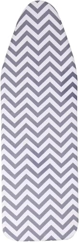 xiznzy Ironing Board Covers (135 x 56 cm) Drawstring Tightening with Thick 3 mm Felt Padding Easy Fit Scorch Resistant