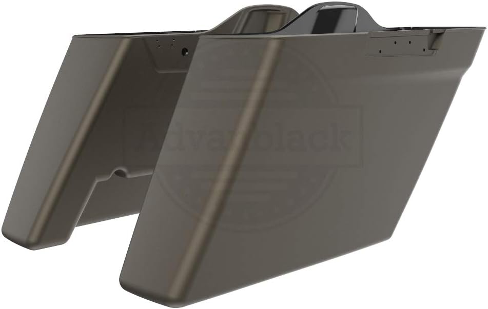 Moto Onfire River Rock Gray Denim 4 1/2" Stretched Saddlebags Bottoms Fit for Harley Touring Street Glide Special Road Glide Road King Special 2020 (Dual Uncut Stretched Saddlebag Bottoms)
