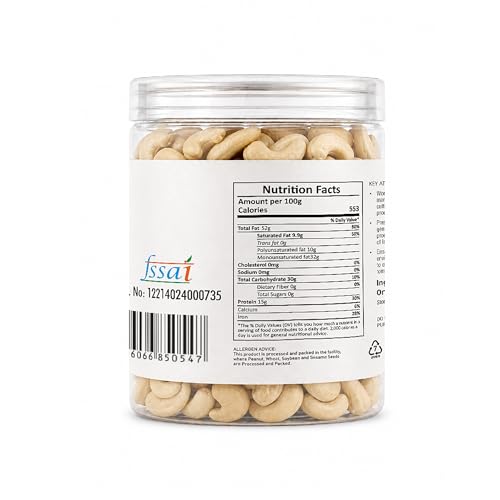 Image of Natureland Organics Cashew (Dry Fruits) 200 Gm - Premium Whole Cashew