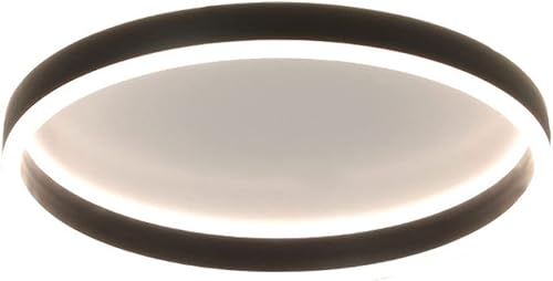 Miniatura 7 de MCWYH Lámpara de techo LED minimalista de montaje empotrado, lámpara de techo de metal y acrílico, 15.7 pulgadas, control remoto, atenuación