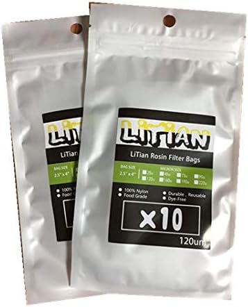 120 micron 2.5 X 4 Rosin Bags 10pcs Rosin Press Bag