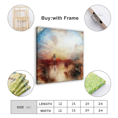 Impression sur toile Turner décoration murale grand format 61 cm salon - 5