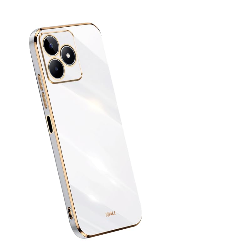 WOKEZ Telefonfodral för Realme C53 2023 - Lyxigt Skydd Vit