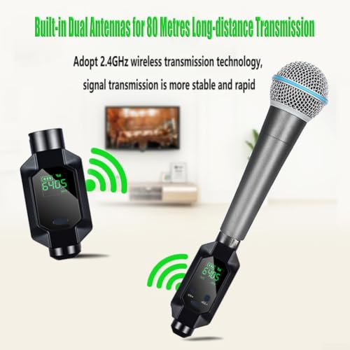 Convertidor de micrófono para un rendimiento dinámico de escenario libre de cables rebeldes 6