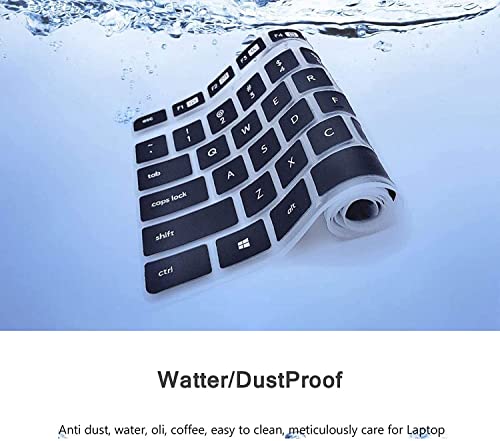 Image of iFyx Keyboard Cover Skin for Logitech Multi-Device Wireless Keyboard MK235 K375 K375S Cover Ultra Thin Protective Skin (Black)