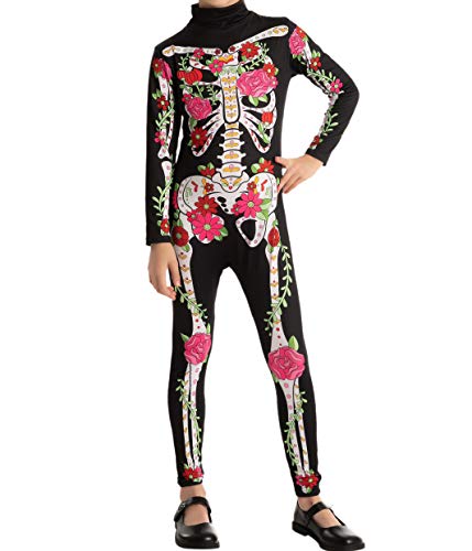 Spooktacular Creations Disfraz de Esqueleto Floral Niña