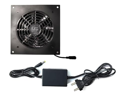 Image of Fourdot Exhaust /Intake Cooling System For enclosed System /Drawer /Almirah /Rack For Home (6 Inch Model 1120)