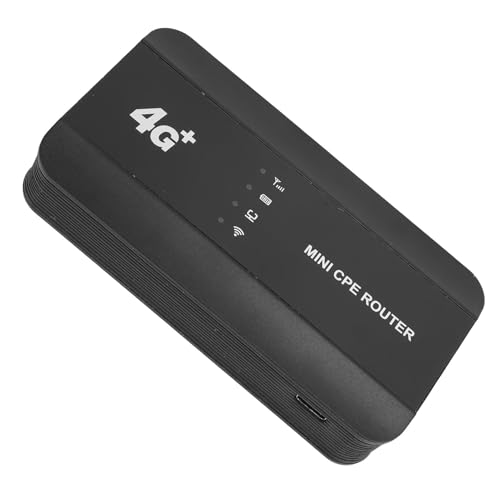 Image of 4G WiFi6 Mobile Hotspot, 300Mbps Speed Portable Router, Ethernet Connection, Up to 10 Users, 3000mAh Battery, Type C Port, SIM Card Slot, Travel Pocket WiFi for Laptop