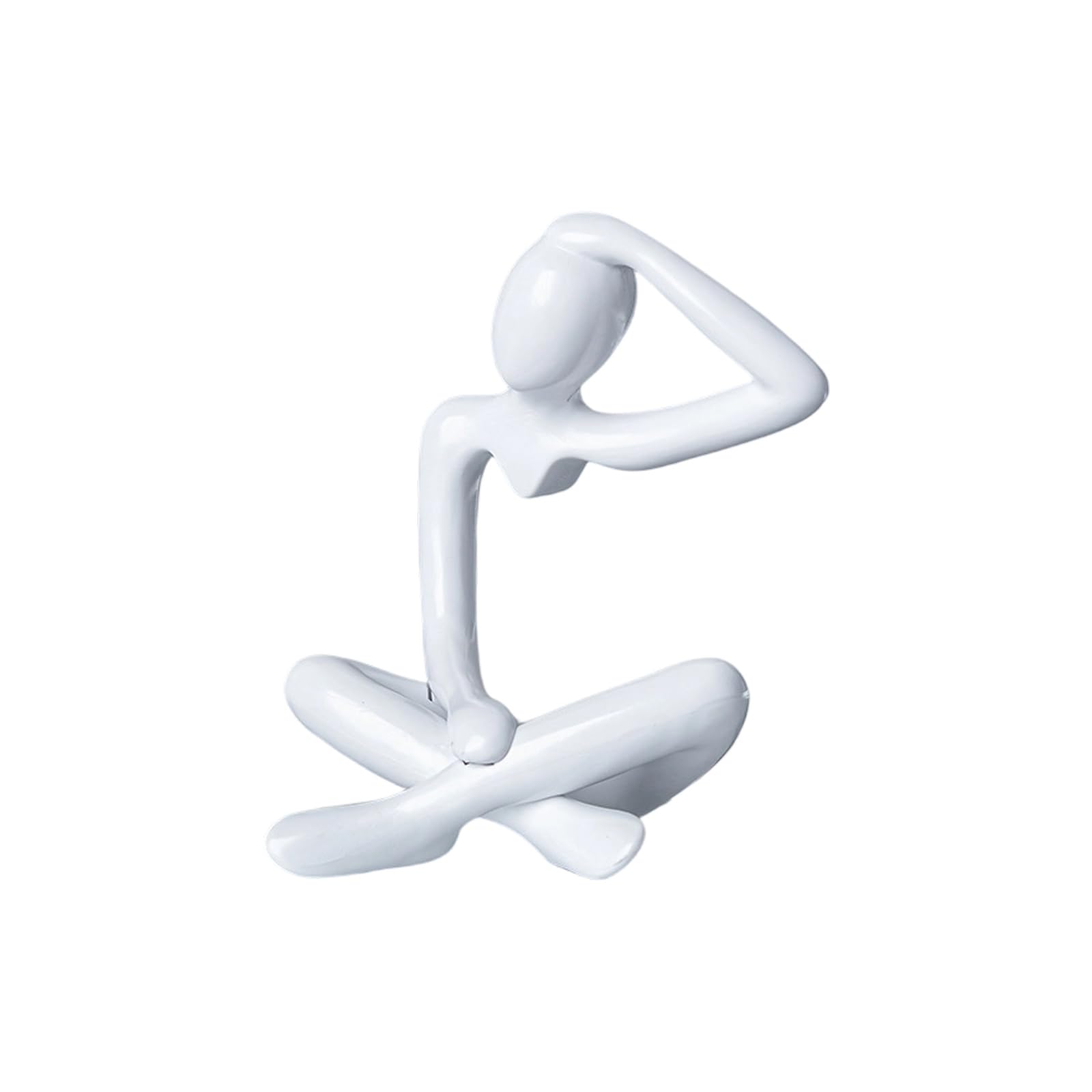 Lerpwige Handcraft Abstract Thinking Figurine Miniature Sculpture Ornament for Modern Homes Office Shelves Decors Gift Desktop Art