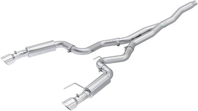 MBRP S7275AL 3 & # 34 ؛ Cat Back ، Dual Split Rear ، Race Version Exhaust System with 4.5 & # 34؛ نصائح من الفولاذ الملمن
