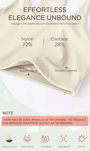 Image of ODODOS Halter Sports Bra for Women Non Padded Strappy Cropped Tops Workout Yoga Crop
